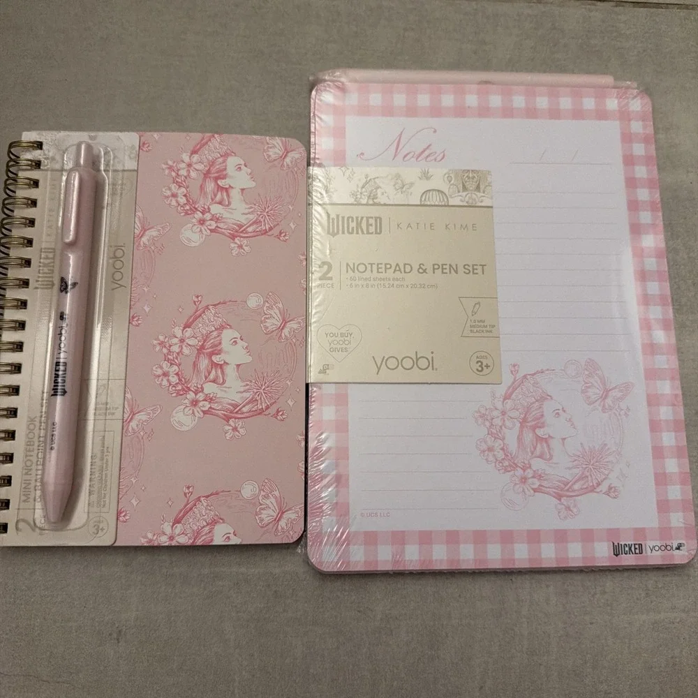 Wicked Limited Édition Yoobi Notepad Pen and Notepad w/ pen: Glinda
